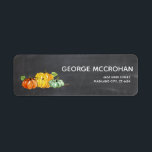 Chalkboard Little Pumpkin Halloween Return Address<br><div class="desc">Chalkboard Little Pumpkin Return Address label. For further customisation,  please click the "Customise it" button and use our design tool to modify this template.</div>