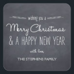 Chalkboard Look Christmas/Holiday Stickers<br><div class="desc">Perfect as holiday party favour stickers,  gift tags,  or envelope seals to your party invitations.</div>