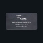 Chalkboard Look Holiday Address Labels<br><div class="desc">Add a finishing touch to your holiday mails with our chic and modern holiday address labels. Matching holiday party invitations,  holiday gift labels,  and more are available at berryberrysweet.com</div>