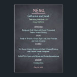 Chalkboard Look Wedding Menu Card<br><div class="desc">Add a rustic look to your event with this Chalkboard Look collection. Available in different typography.</div>