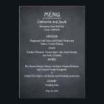 Chalkboard Look Wedding Menu Card<br><div class="desc">Add a rustic look to your event with this Chalkboard Look collection. Available in different typography.</div>