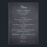 Chalkboard Look Wedding Menu Card<br><div class="desc">Add a rustic look to your event with this Chalkboard Look collection. Available in different typography.</div>