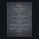 Chalkboard Look Wedding Menu Card<br><div class="desc">Add a rustic look to your event with this Chalkboard Look collection. Available in different typography.</div>