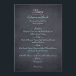 Chalkboard Look Wedding Menu Card<br><div class="desc">Add a rustic look to your event with this Chalkboard Look collection. Available in different typography.</div>
