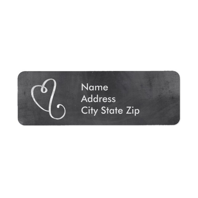 Chalkboard Mailing Address Label (Front)