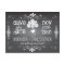 Chalkboard Mason Jar Save the Date Postcard