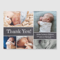 Chalkboard Modern Photos Baby Shower Thank you