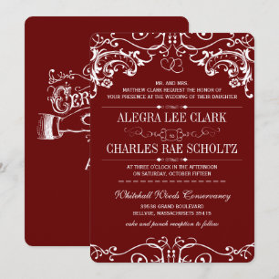Chalkboard Modern Vintage Typography Invite