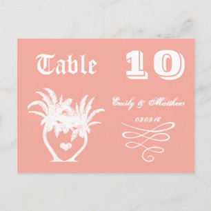Chalkboard Modern Vintage Typography Table Number Postcard