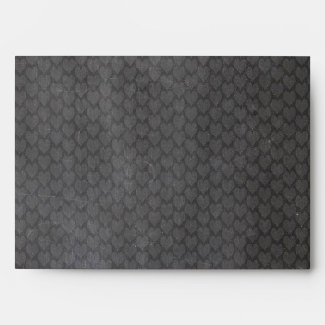 Chalkboard Modern Vintage Wedding Envelopes (Front)