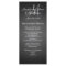 Chalkboard Monogram Wedding Menu Card