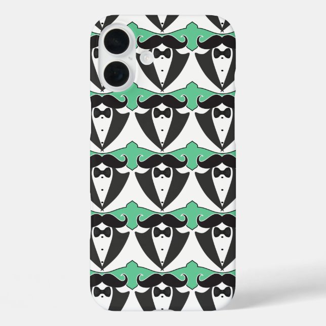 Chalkboard Mr Tuxedo Moustache Wedding Case-Mate iPhone Case (Back)