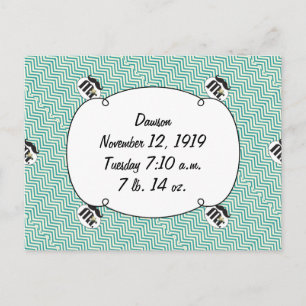 Chalkboard Mr Yellow and green Postcard