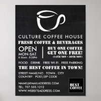 Chalkboard Mug Icon, Barista, Café, Coffeehouse