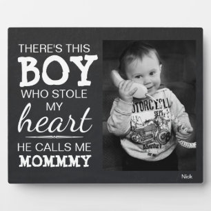 Chalkboard Mum From Son Custom Photo Plaque