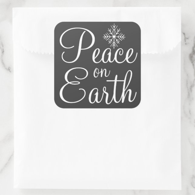 Chalkboard Peace on Earth Stickers (Bag)