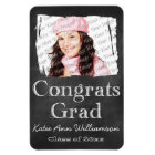 Chalkboard Photo Graduation Magnet