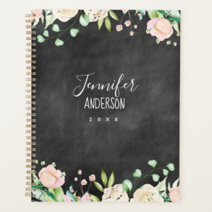 Chalkboard Pink Floral Planner