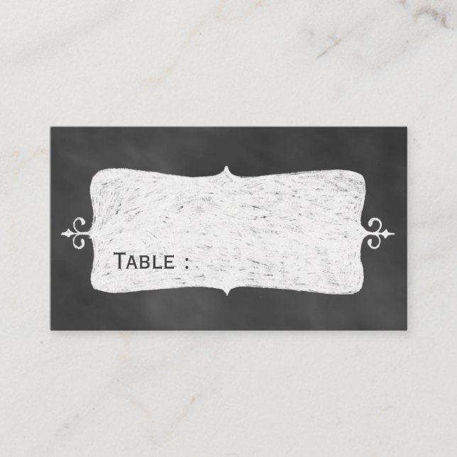 Chalkboard Place Card (Front)