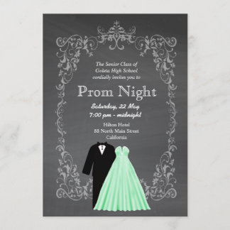 Chalkboard Prom Invitation