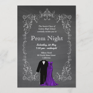 Chalkboard Prom Invitation