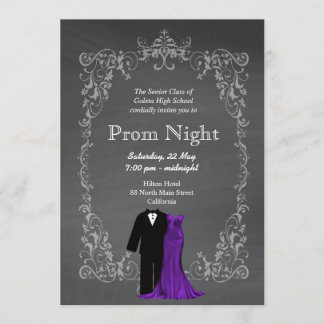 Chalkboard Prom Invitation