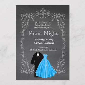 Chalkboard Prom Invitation