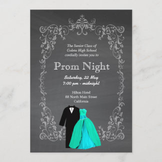 Chalkboard Prom Invitation