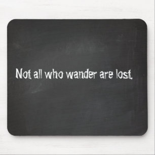 Chalkboard quotes mouse pad
