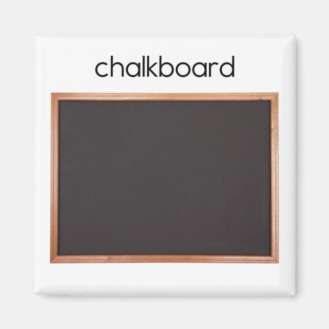 Chalkboard Refrigerator Magnet (Front)