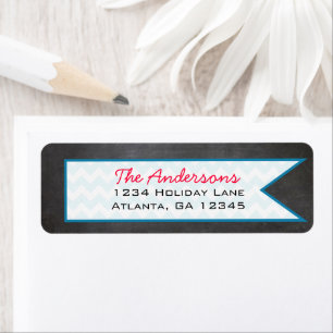 Chalkboard Return Address