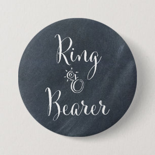 Chalkboard Ring Bearer Button