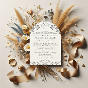Chalkboard Roaring 20s Vintage Typography Invite