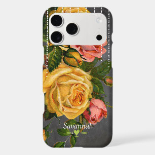Chalkboard Romantic Heirloom Vintage Floral Roses