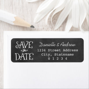 Chalkboard Save the Date Wedding
