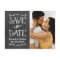 Chalkboard Script Photo Save the Date