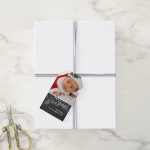 chalkboard Scroll Font Personalised Gift Tags