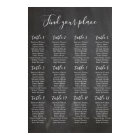 Chalkboard seating chart print. Modern wedding