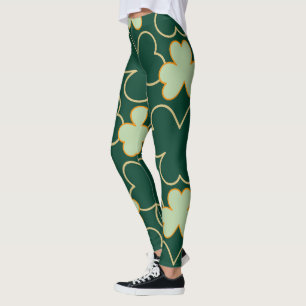  Chalkboard Shamrock St. Patrick's Day Leggings