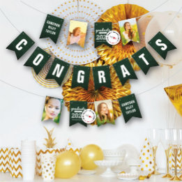 Chalkboard Sketch Class Of 2025 Photo Grad Party Bunting