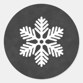 Chalkboard Snowflake Christmas Sticker