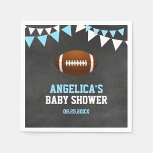 Chalkboard Sports FOOTBALL Theme Baby Shower Napkin