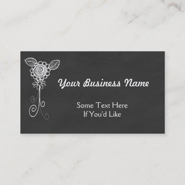 Chalkboard Style All Purpose Business Card (Front)