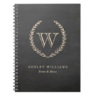 Chalkboard Style Monogram Notebook