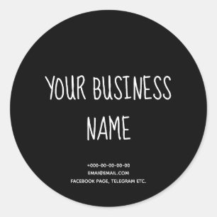 Chalkboard style stylish cakes, bakery, handmade classic round sticker