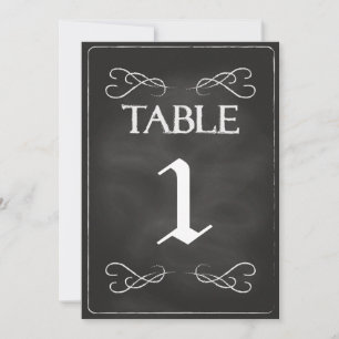 Chalkboard Table Numbers