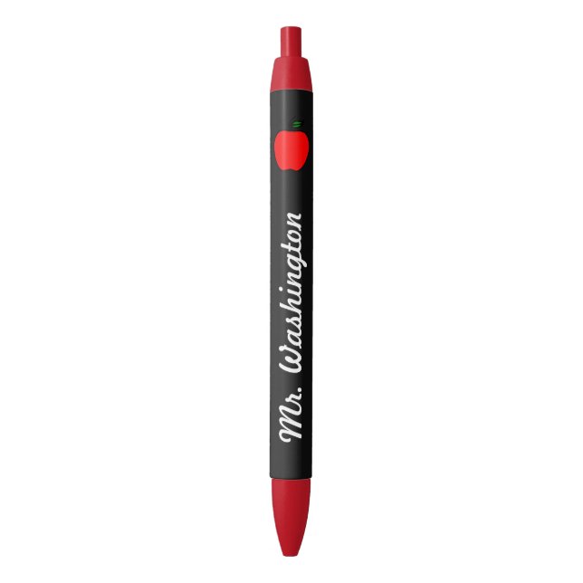 Chalkboard Teacher's Apple Pen (Front Vertical)