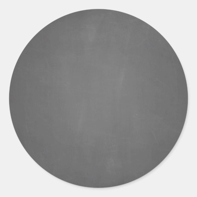 Chalkboard Template Blank Classic Round Sticker (Front)