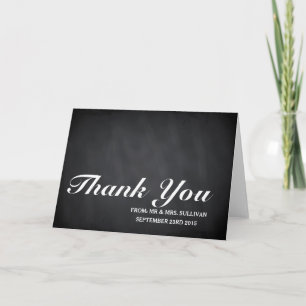 Chalkboard Thank You Postcard