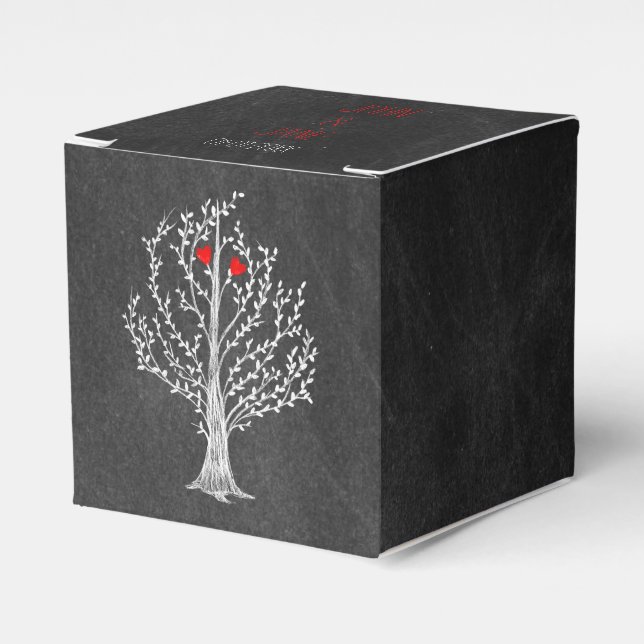 Chalkboard Theme Favour Box (Front Side)
